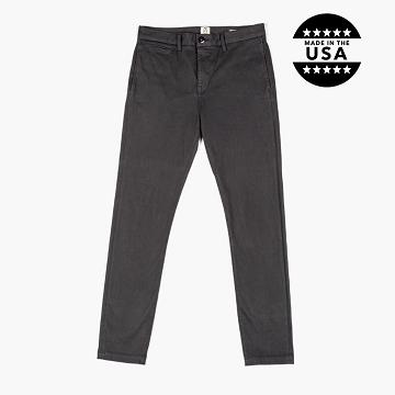 Black Thursday Axe Slim Fit Chinos Cotton Men's Pants | NZ321RVD