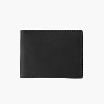 Black Thursday Bifold Leather Men's Wallets | NZ243RVD