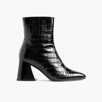 Black Thursday Boots Heartbreaker Leather Women's High Heels | NZ203KOR