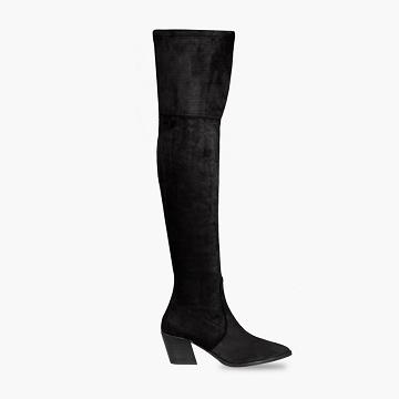 Black Thursday Boots Tempest Suede Women's High Heels | NZ187ILH