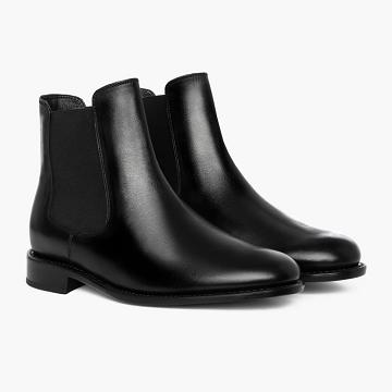 Black Thursday Cavalier Leather Men's Chelsea Boots | NZ9RVD