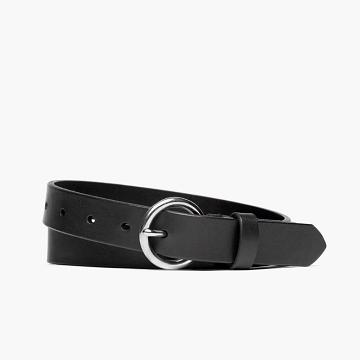 Black Thursday Circle Leather Women's Belts | NZ130DFM
