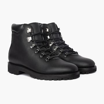 Black Thursday Commander Leather Men's Boots | NZ390DFM39