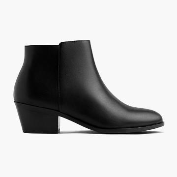 Black Thursday Downtown Leather Women's Booties | NZ168QMA
