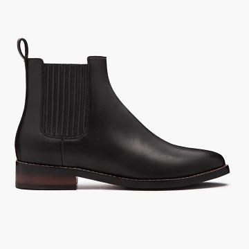 Black Thursday Dreamer Leather Women's Chelsea Boots | NZ231HAP