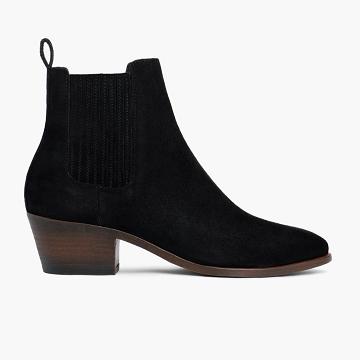 Black Thursday Dreamer Suede Women's Booties | NZ162UZG