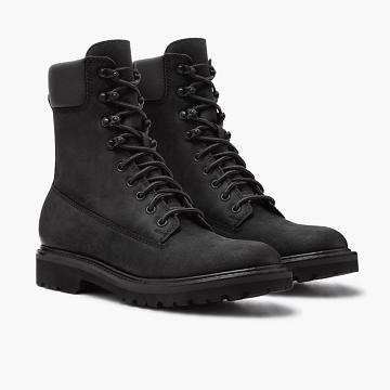 Black Thursday Explorer Leather Men's Boots | NZ390DFM28