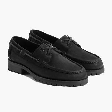 Black Thursday Handsewn Leather Men's Loafers | NZ338DFM