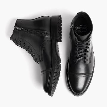 Black Thursday Major Leather Men's Boots | NZ390DFM14
