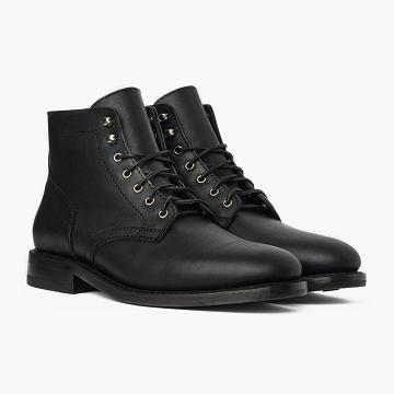 Black Thursday President Leather Rugged & Resilient Men's Boots | NZ390DFM10