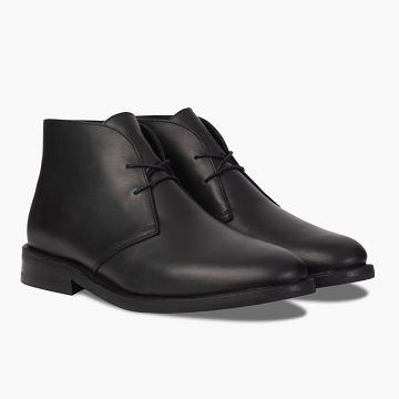 Black Thursday Scout Leather Men's Chukka Boots | NZ66NWY