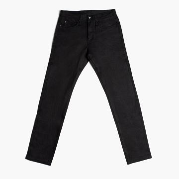 Black Thursday Stretch Selvedge Tapered Cotton Men's Jeans | NZ324QMA