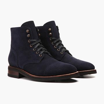 Blue Thursday Captain Suede Men's Lace Up Boots | NZ423YXF