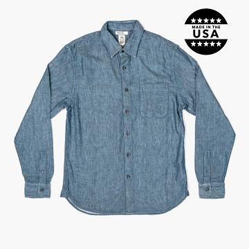 Blue Thursday Ripper Cotton Men's Shirts | NZ316OKI