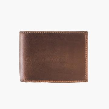 Brown Thursday Bifold Leather Classic Men's Wallets | NZ241YXF