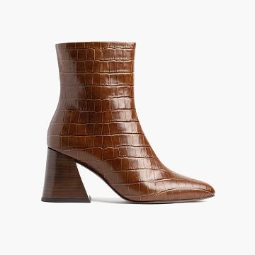 Brown Thursday Boots Heartbreaker Leather Women's High Heels | NZ205HAP