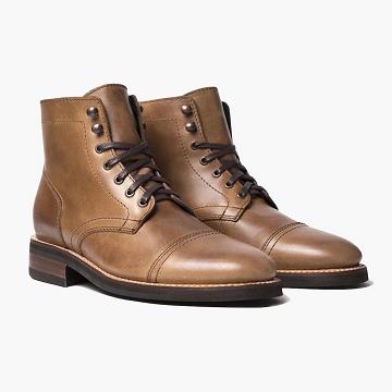 Brown Thursday Captain Leather Men's Lace Up Boots | NZ53NZL