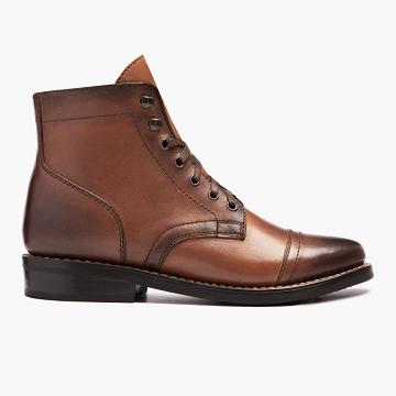 Brown Thursday Captain Leather Rugged & Resilient Women's Lace Up Boots | NZ17CTV