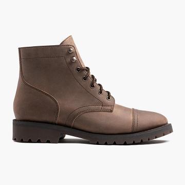 Brown Thursday Captain Leather Rugged & Resilient Men's Boots | NZ390DFM46