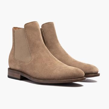 Brown Thursday Cavalier Suede Men's Boots | NZ390DFM41