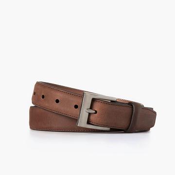 Brown Thursday Classic Leather Arizona Resilient Men's Belts | NZ308JPQ