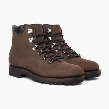 Brown Thursday Commander Leather Men's Boots | NZ390DFM38