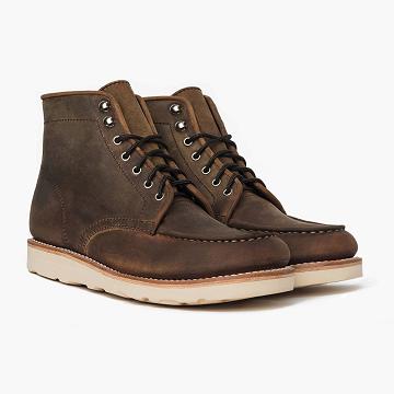 Brown Thursday Diplomat Leather Men's Chukka Boots | NZ71ZUT