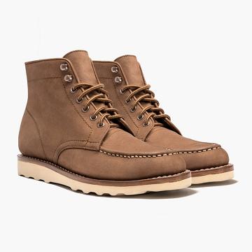 Brown Thursday Diplomat Nubuck Men's Lace Up Boots | NZ416DFM
