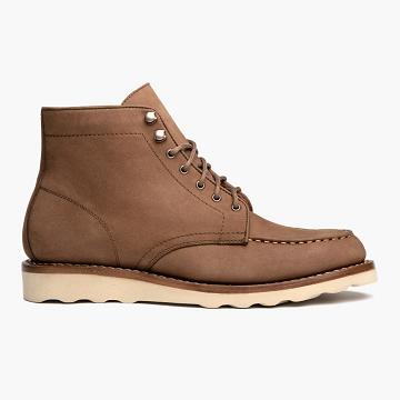 Brown Thursday Diplomat Nubuck Women's Lace Up Boots | NZ173CTV