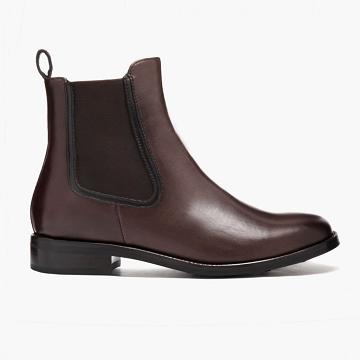 Brown Thursday Duchess Leather Women's Chelsea Boots | NZ225CTV