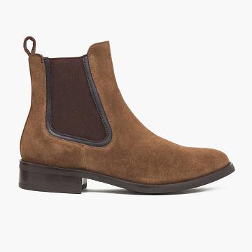 Brown Thursday Duchess Suede Women's Chelsea Boots | NZ221MQZ
