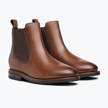 Brown Thursday Duke Leather Men's Boots | NZ390DFM30