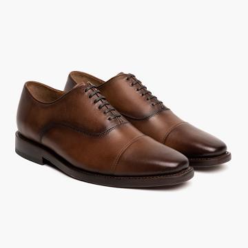 Brown Thursday Executive Leather Rugged & Resilient Men's Dress Shoes | NZ34TCE