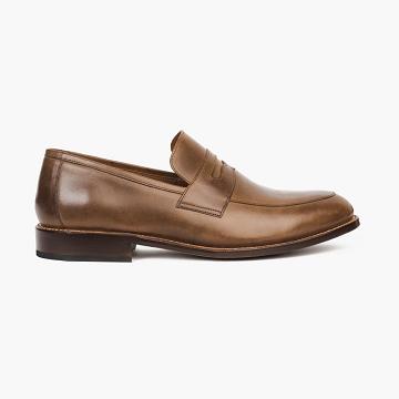 Brown Thursday Lincoln Leather Men's Dress Shoes | NZ347RVD