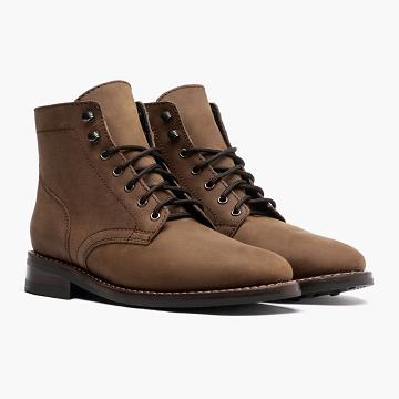 Brown Thursday President Leather Suede Men's Lace Up Boots | NZ3PJJ