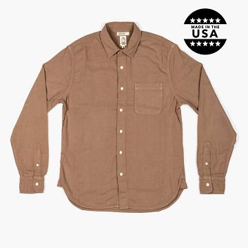 Brown Thursday Ripper Cotton Men's Shirts | NZ315PJJ