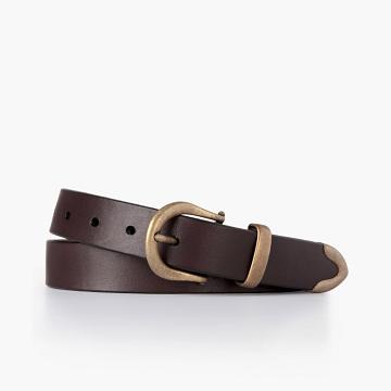 Brown Thursday Western Leather Women's Belts | NZ126JPQ