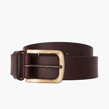 Burgundy Thursday Heritage Leather Men's Belts | NZ295RVD