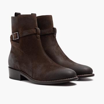 Burgundy Thursday Rogue Suede Men's Chelsea Boots | NZ81PJJ