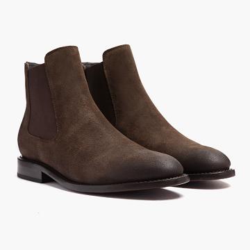 Coffee Thursday Cavalier Suede Men's Chelsea Boots | NZ94VRW