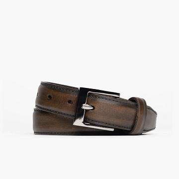 Coffee Thursday Classic Leather Men's Belts | NZ30OKI