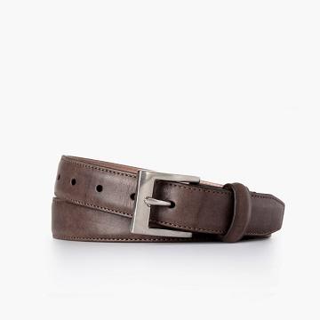 Coffee Thursday Classic Leather Rugged Men's Belts | NZ304XYU
