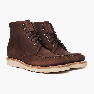 Coffee Thursday Diplomat Leather Rugged & Resilient Men's Boots | NZ390DFM32