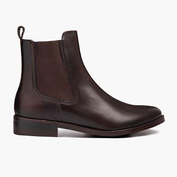 Coffee Thursday Duchess Leather Women's Chelsea Boots | NZ224VRW