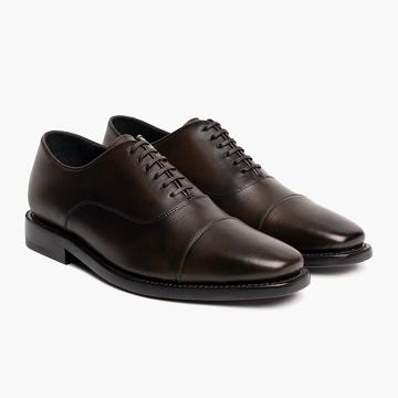 Coffee Thursday Executive Leather Classic Men's Dress Shoes | NZ351MQZ