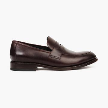 Coffee Thursday Lincoln Leather Men's Boat Shoes | NZ362GSO