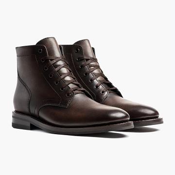 Coffee Thursday President Leather Classic Men's Lace Up Boots | NZ401WNB