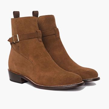Coffee Thursday Rogue Suede Rugged & Resilient Men's Chelsea Boots | NZ7YXF