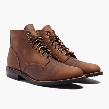 Coffee Thursday Vanguard Leather Men's Lace Up Boots | NZ390DFM60