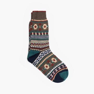Green / Multicolor Thursday Sodello Southern Sun Cotton Multicolor Women's Socks | NZ100JPQ